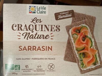 Craquines nature sarrasin