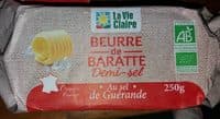 Beurre de baratte demi-sel