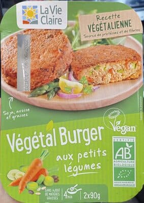 Vegetal burger petits legumes