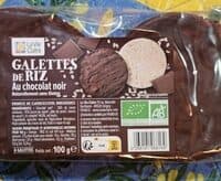 Galette de riz au chocolat noir