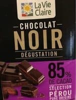 Chocolat noir dégustation 85%