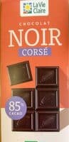 Chocolat noir corsé 85%