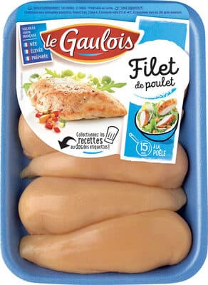 Escalopes de poulet jaune LE GAULOIS, 6 pieces