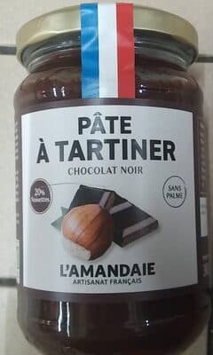 Pâte à tartiner chocolat noir 20% noisettes