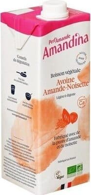 Boisson végétale avoine amande noisette