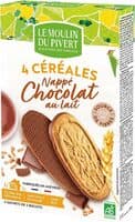 Biscuit 4 céréales nappé chocolat