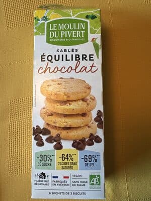 sablés Equi'libre chocolat