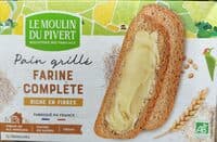 Pain grillé à la farine complète