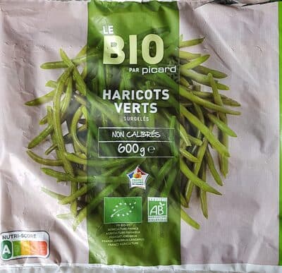 Haricots verts, non calibrés, surgelés