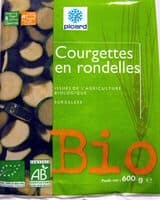Courgettes en rondelles Bio