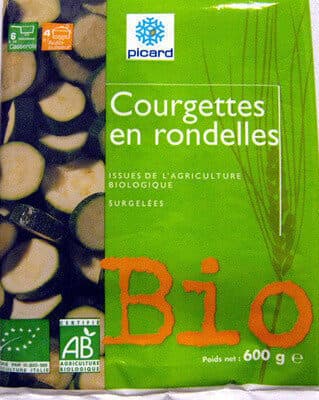 Courgettes en rondelles Bio