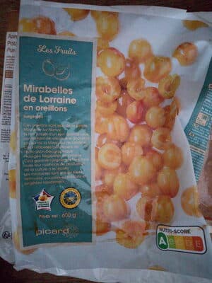 Mirabelles de Lorraine en oreillons