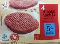 4 steaks hachés pur boeuf