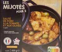 Sauté de porc à la tomate et aux olives