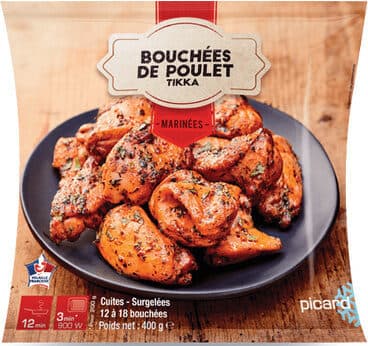 Bouchées de poulet tikka
