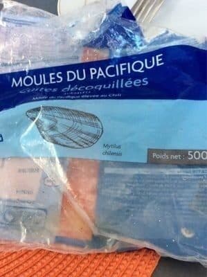 Moules du Pacifique cuites Et décoquillées