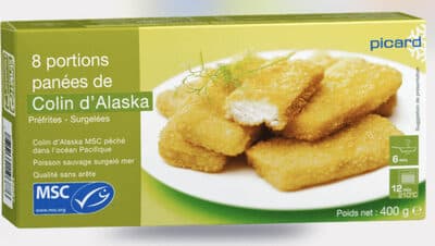 8 portions panées de Colin d'Alaska