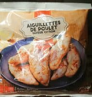 Aiguillettes de poulet saveur citron surgelées
