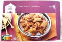Poulet Tikka et riz basmati