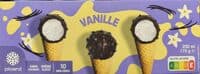 10 mini-cônes vanille