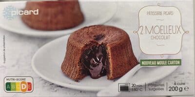 2 moelleux au chocolat surgelés