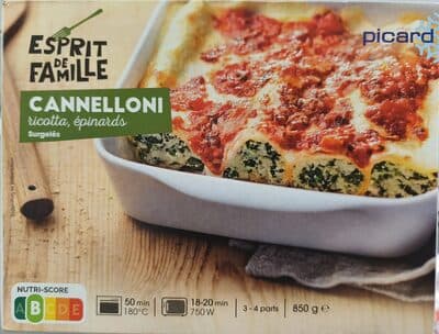Cannelloni ricotta, épinards