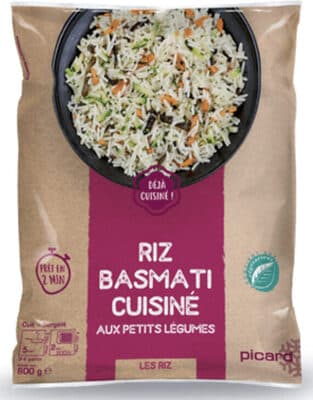 Riz Basmati cuisiné aux petits légumes