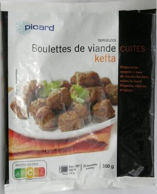 Boulettes de viande cuites kefta