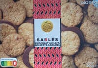 Sablés caramel-noisette au chocolat au lait