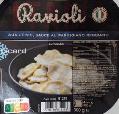 Ravioli aux Cèpes, sauce au Parmigiano Reggiano