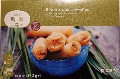 8 nems aux crevettes