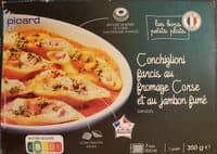 Conchiglioni farcis au fromage Corse et au jambon fumé