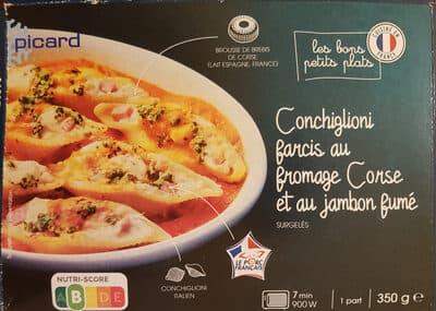 Conchiglioni farcis au fromage Corse et au jambon fumé