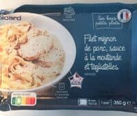 Filet mignon de porc sauce à la moutarde et tagliatelles
