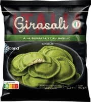 Girasoli à la burrata et au basilic