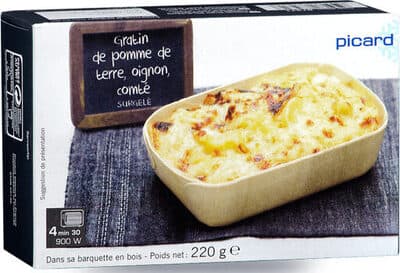 Gratin de pomme de terre, oignon, comté surgelé
