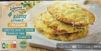 4 Röstis de légumes et cheddar