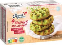 4 Gaufres aux légumes courgette emmental