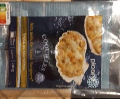 2 coquilles aux noix de Saint Jacques
