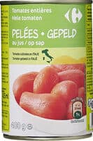 Tomates pelées au jus