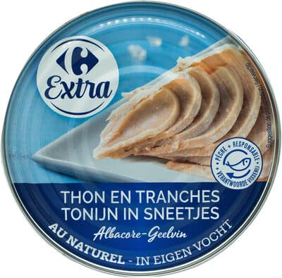 THON EN TRANCHES Albacore AU NATUREL
