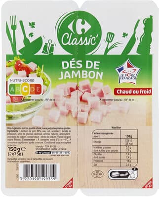 Dés de Jambon