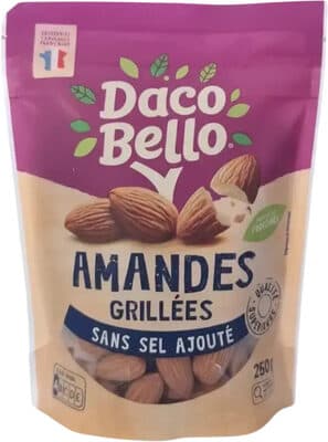 Amandes grillées sans sel ajouté