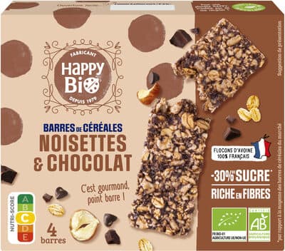 Barres de céréales chocolat