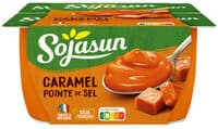 Dessert au soja caramel pointe de sel