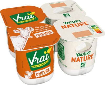 Yaourt bio au lait de chèvre nature
