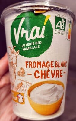 Fromage blanc biologique au lait de chèvre