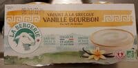 Yaourt à la grecque au lait de brebis sucré à la vanille bourbon