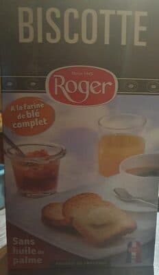 Biscotte Roger à la farine de blé complet