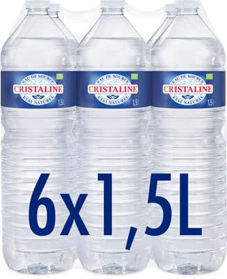 CRISTALINE Eau De Source 6x1.5L